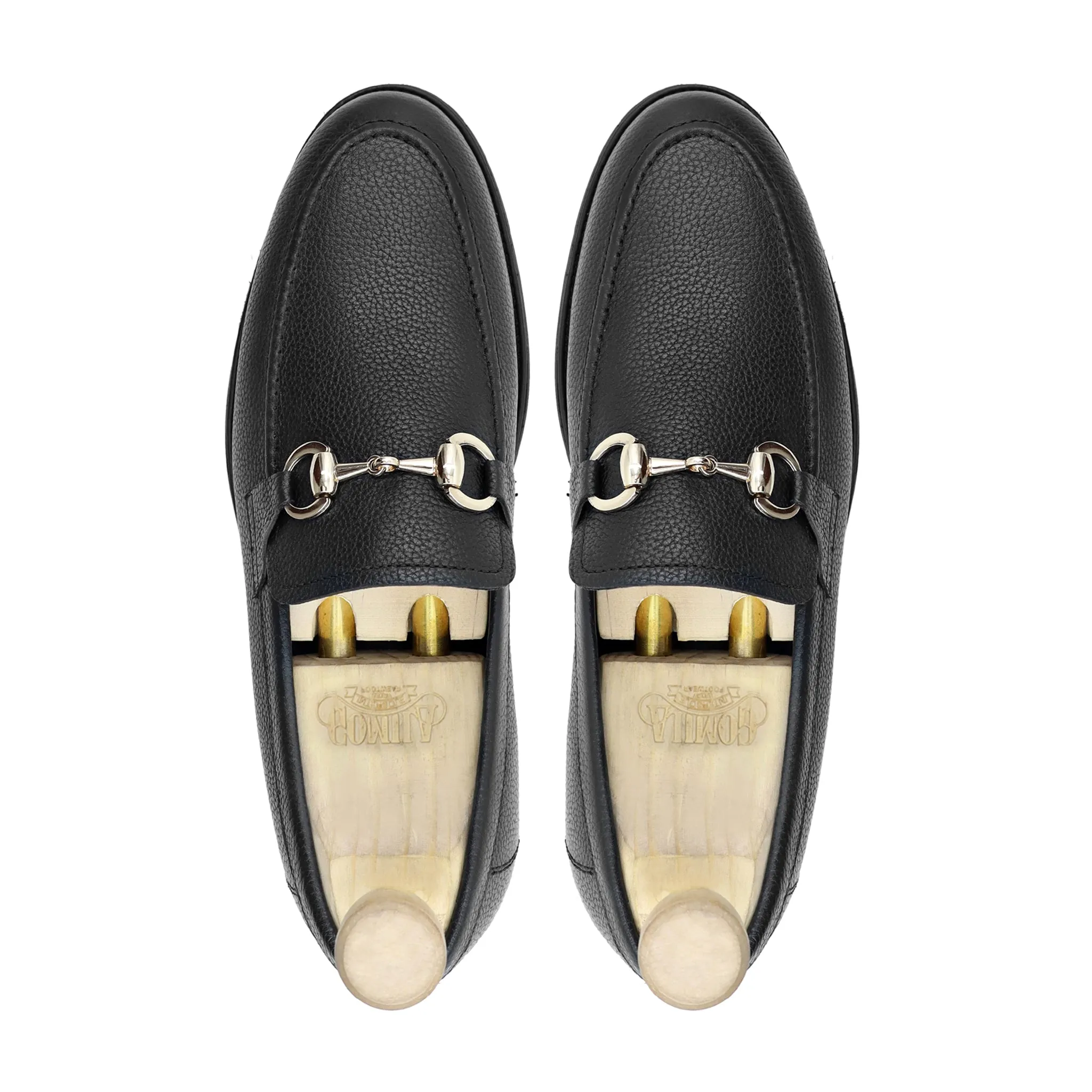 ABADA - BLACK PEBBLE GRAIN LOAFER