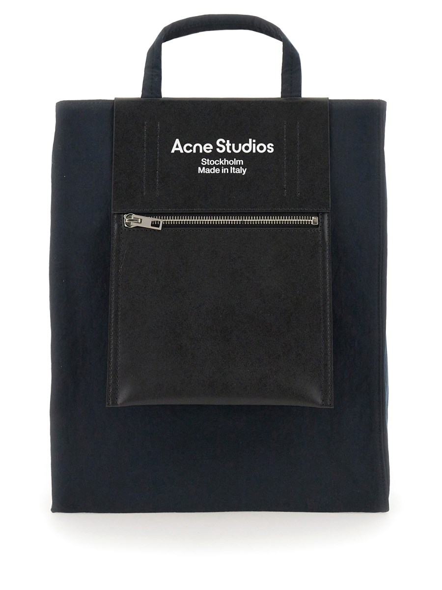 ACNE STUDIOS    NYLON PAPERY TOTE BAG