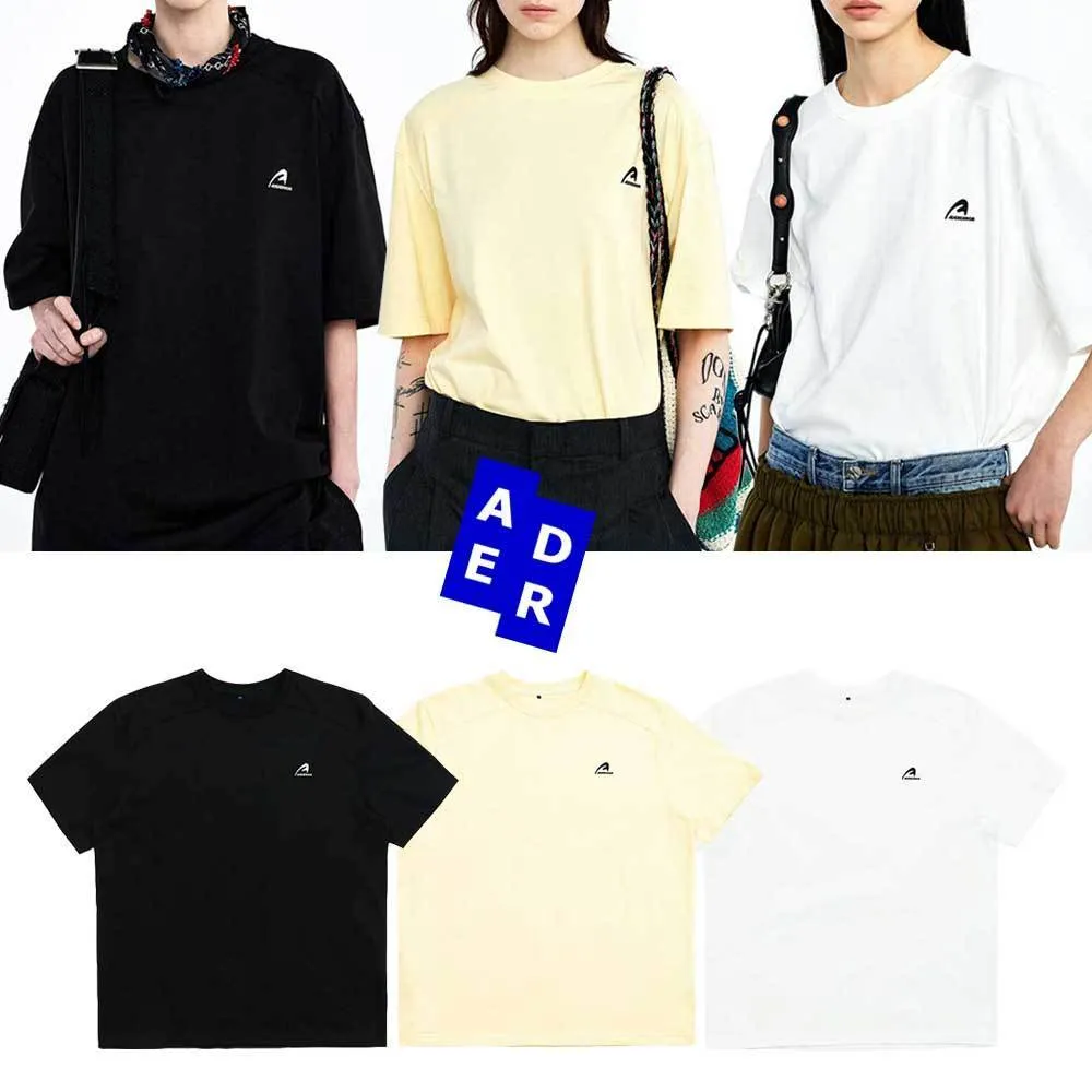 ADERERROR  |Unisex Street Style Plain Cotton Oversized Logo T-Shirts