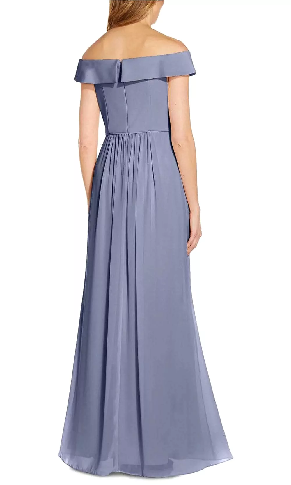 Adrianna Papell AP1E207939 - Off Shoulder Chiffon Long Dress