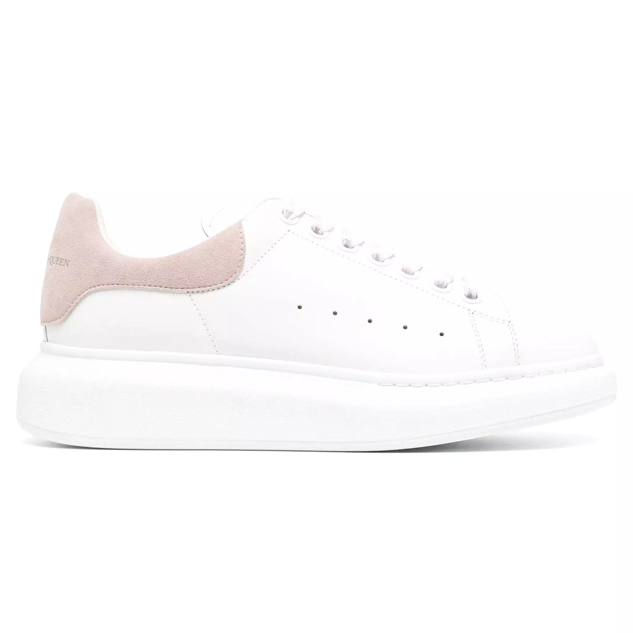 Alexander Mcqueen Raised Sole White Pink Sneaker