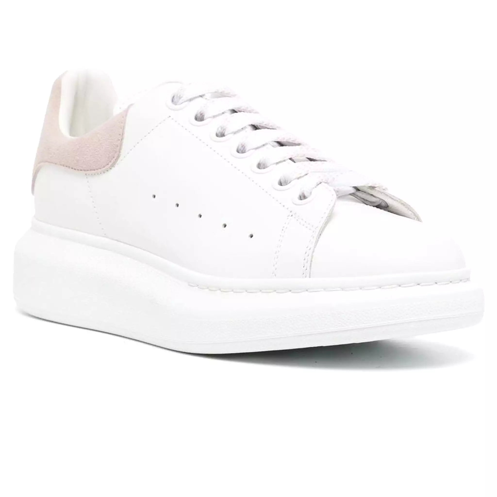 Alexander Mcqueen Raised Sole White Pink Sneaker