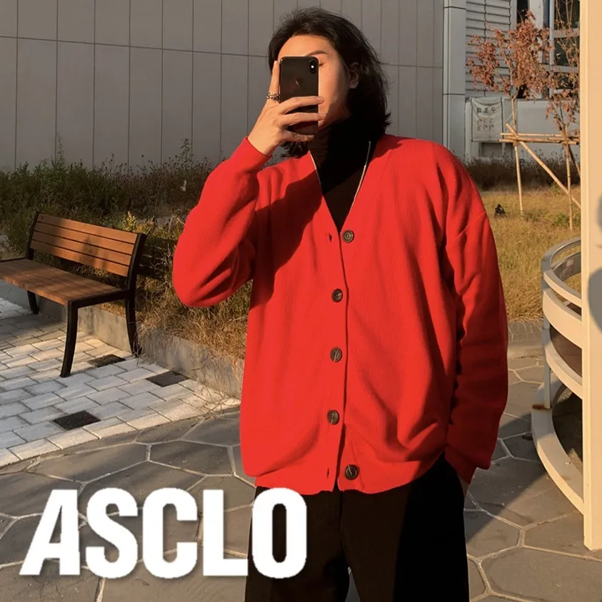 ASCLO  |Unisex Fine Gauge Street Style Plain Cotton Oversized