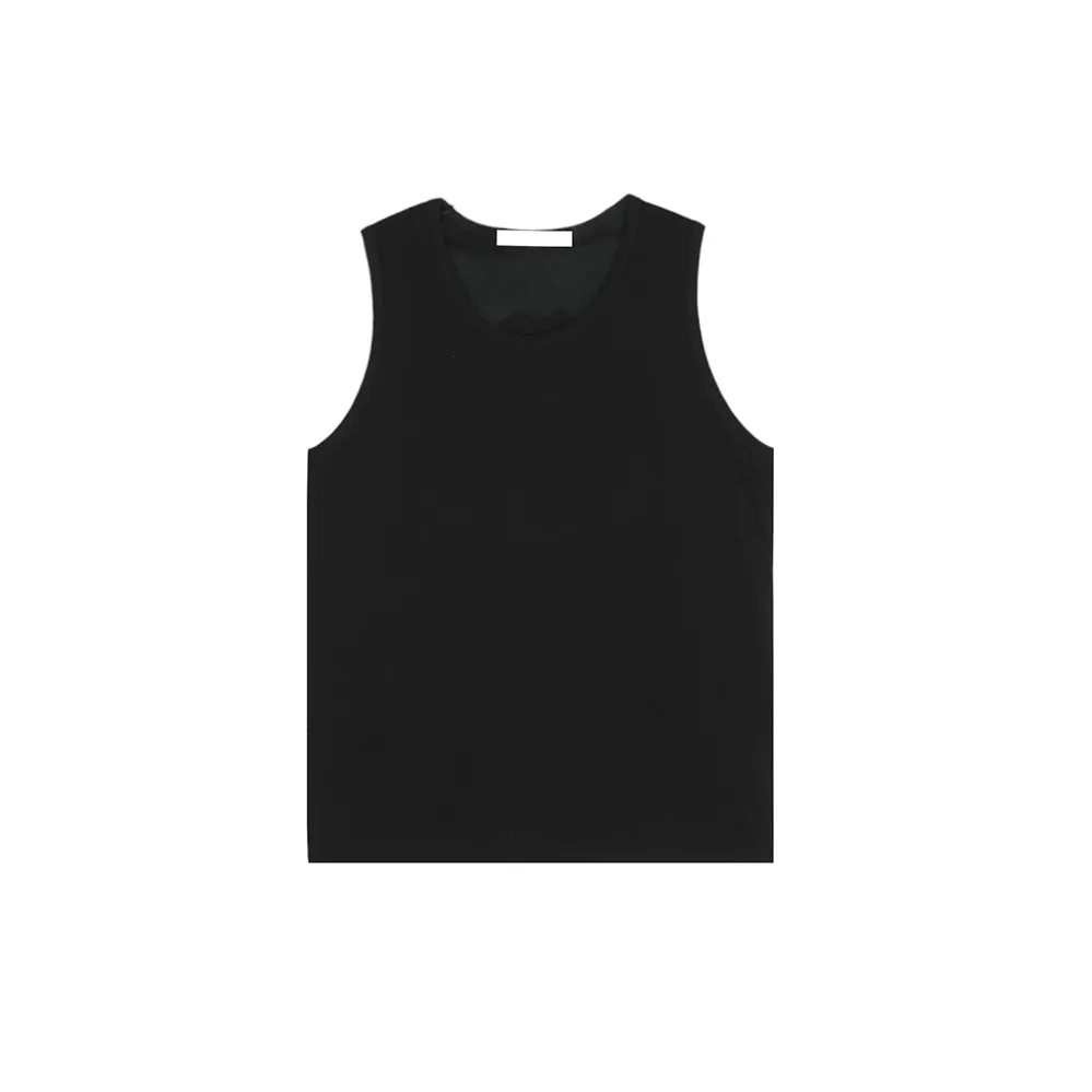 ASCLO  |Unisex Street Style Plain Cotton Oversized Tanks & Camisoles