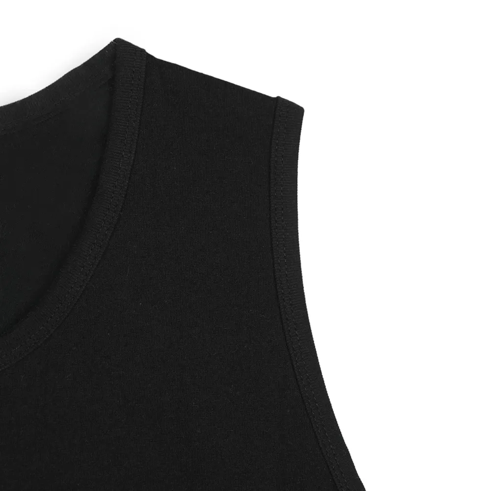 ASCLO  |Unisex Street Style Plain Cotton Oversized Tanks & Camisoles