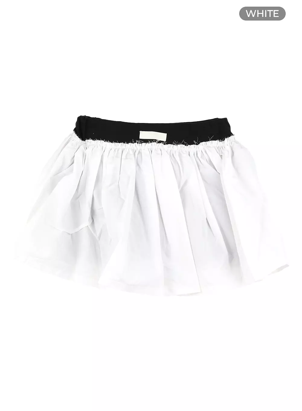 Basic Ruffle Hem Mini Skirt CM415