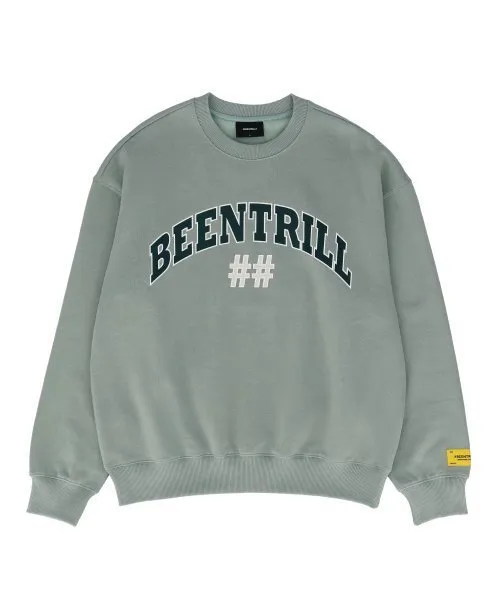 BEEN TRILL  |[BEENTRILL]★FRONT ARCH LOGO OVERFIT NAPPING SWEATSHIRT