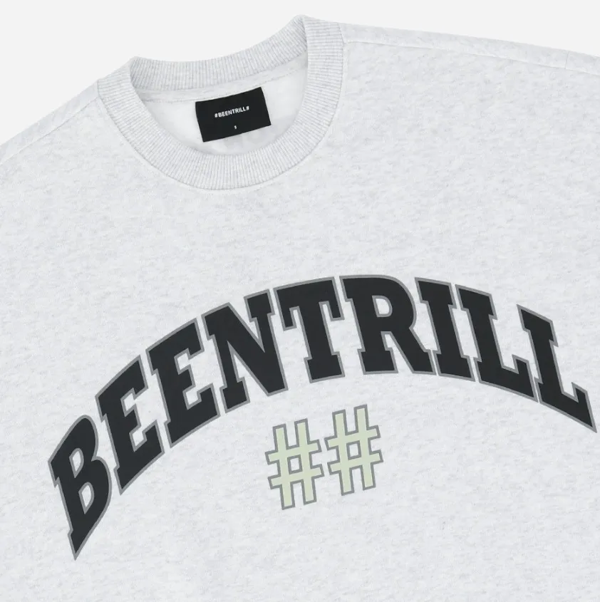 BEEN TRILL  |[BEENTRILL]★FRONT ARCH LOGO OVERFIT NAPPING SWEATSHIRT