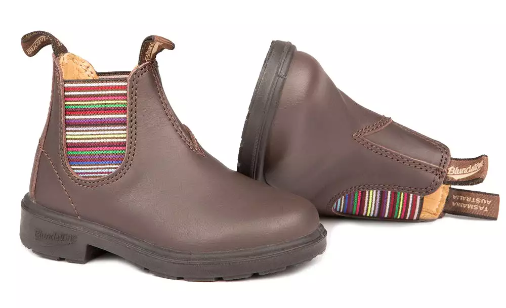 Blundstone Brown Striped Kids' Boot