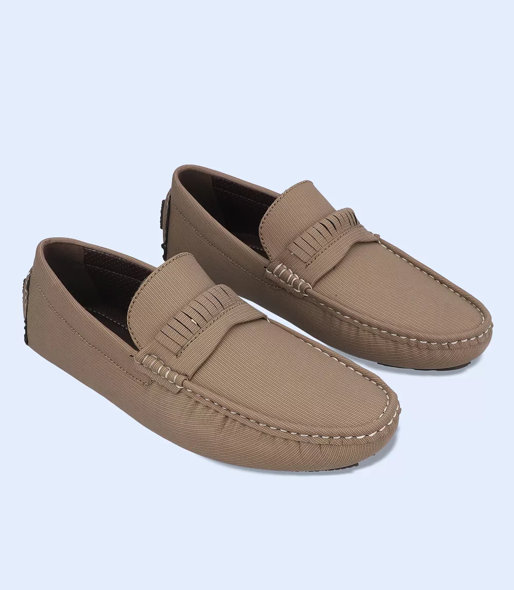 BM5221-OLIVE-Men Driving Moccasins