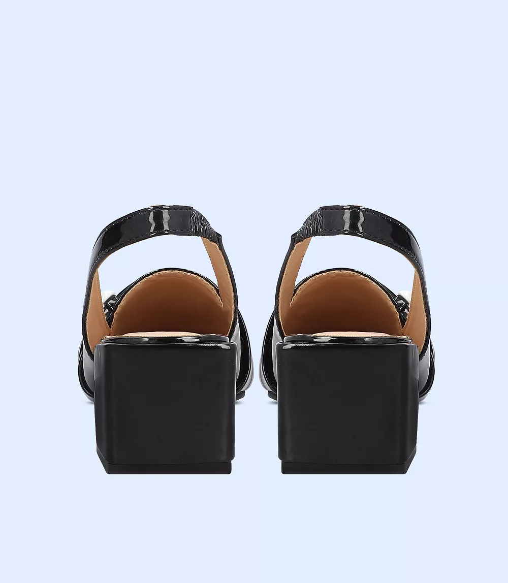 BW8188-BLACK-Women Casual Sling Backs