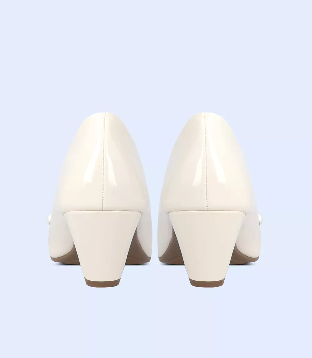 BW8341-IVORY-Women Casual Peep Toe's