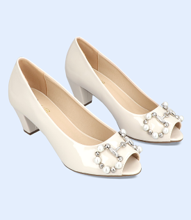 BW8341-IVORY-Women Casual Peep Toe's