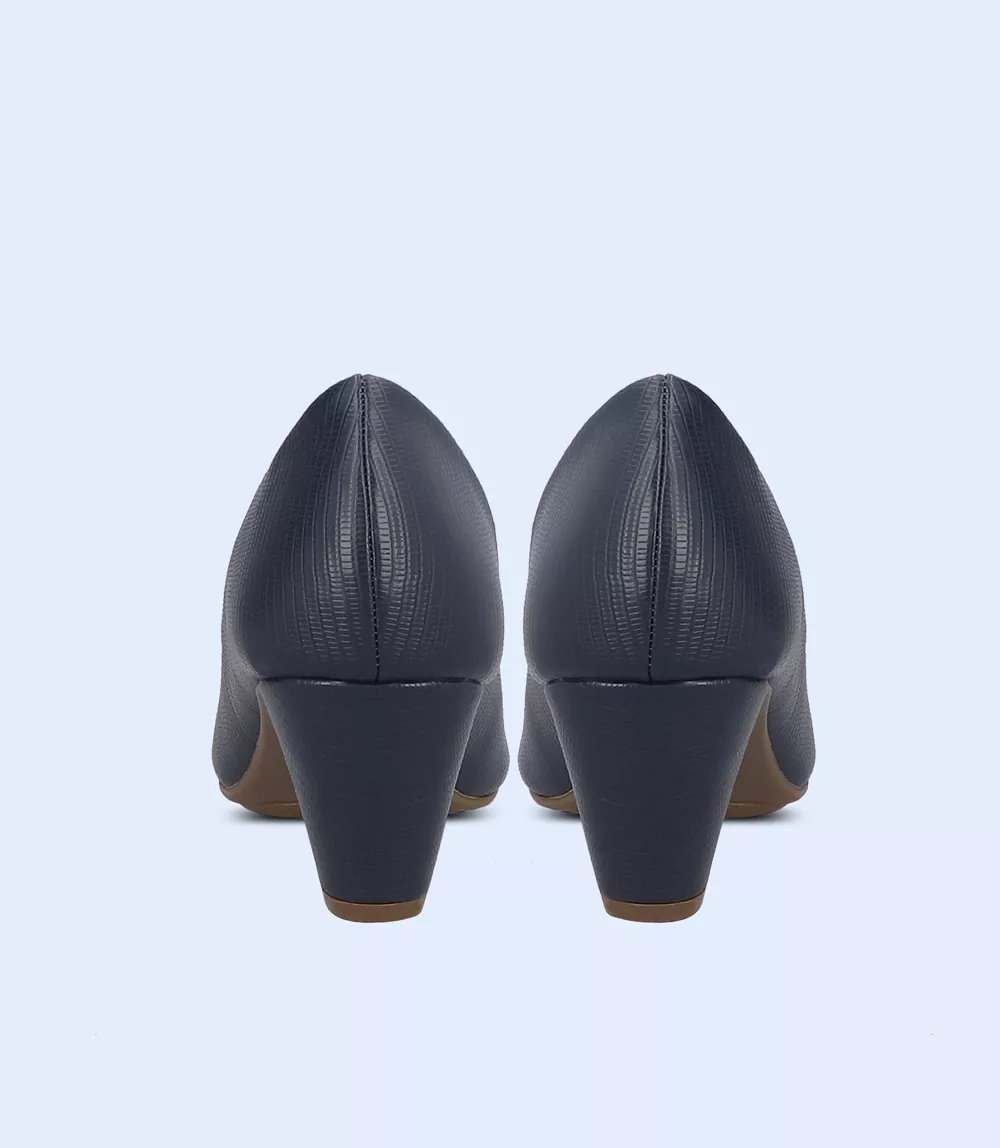 BW8342-NAVY-Women Casual Peep Toe's