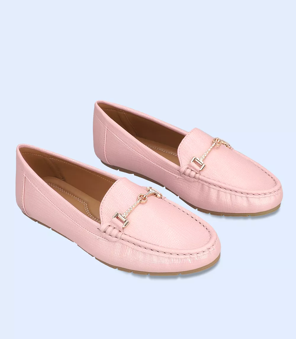 BW8463-CHAMPAGNE-Women Comfort Moccasins