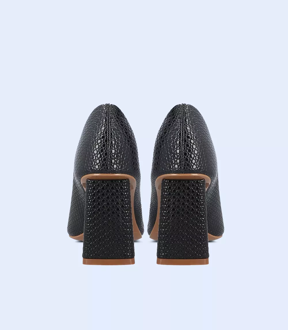 BW8614-BLACK-Women Casual Court Shoes