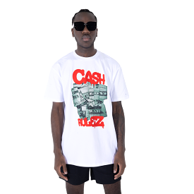 CASH RULEZ T-shirt  WHITE