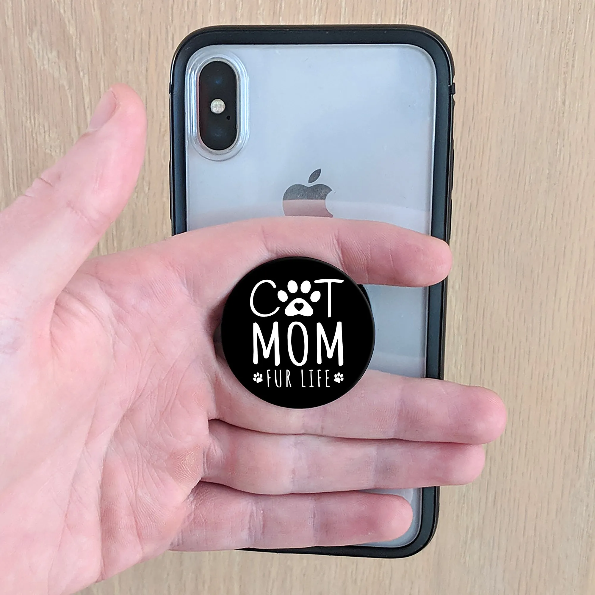 Cat Mom Fur Life Phone Grip