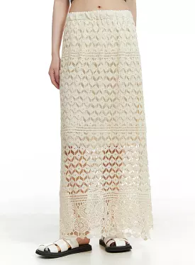 Crochet Maxi Skirt CA412