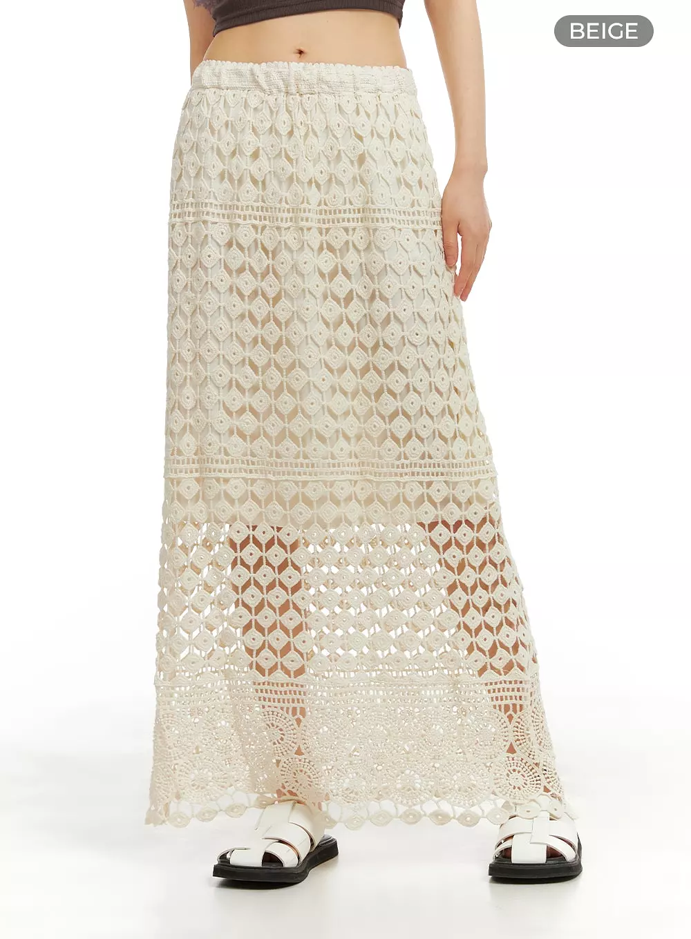 Crochet Maxi Skirt CA412