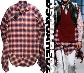 D SQUARED2  |Cotton Oversized Luxury Shirts