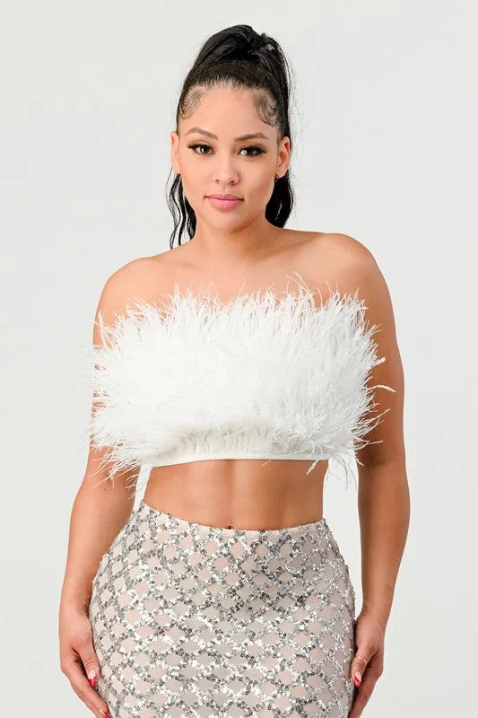 Don't Mess With My Fur Crop Tube Top