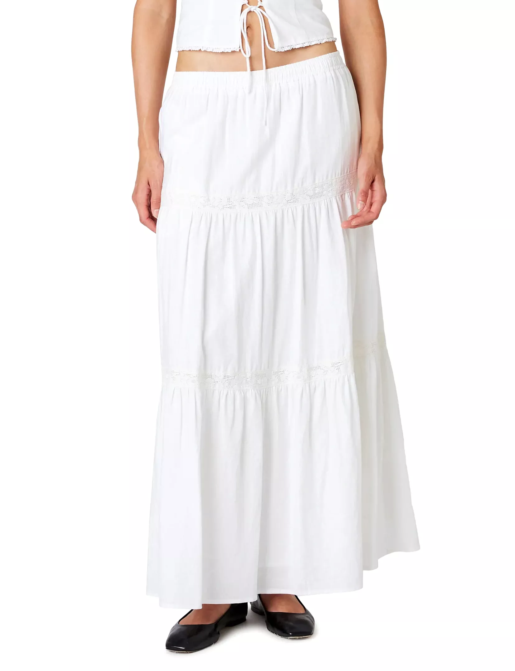 Dove Maxi Skirt, White