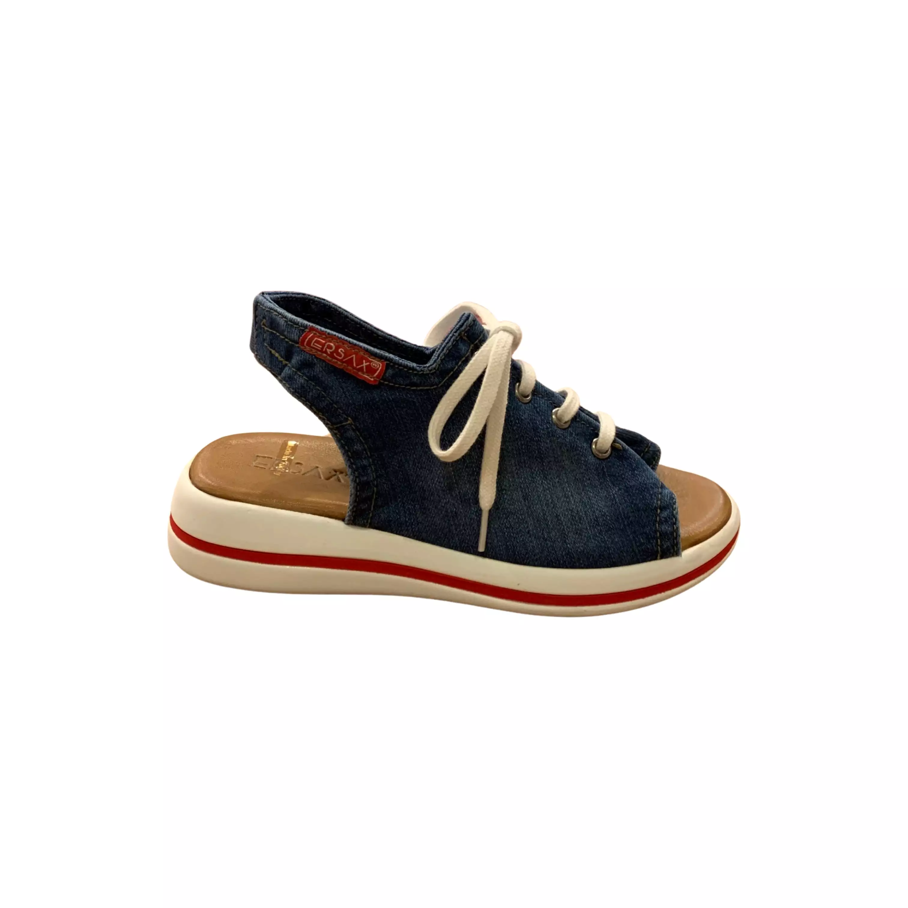 E1-5220 Jeans Lace Up Sandal