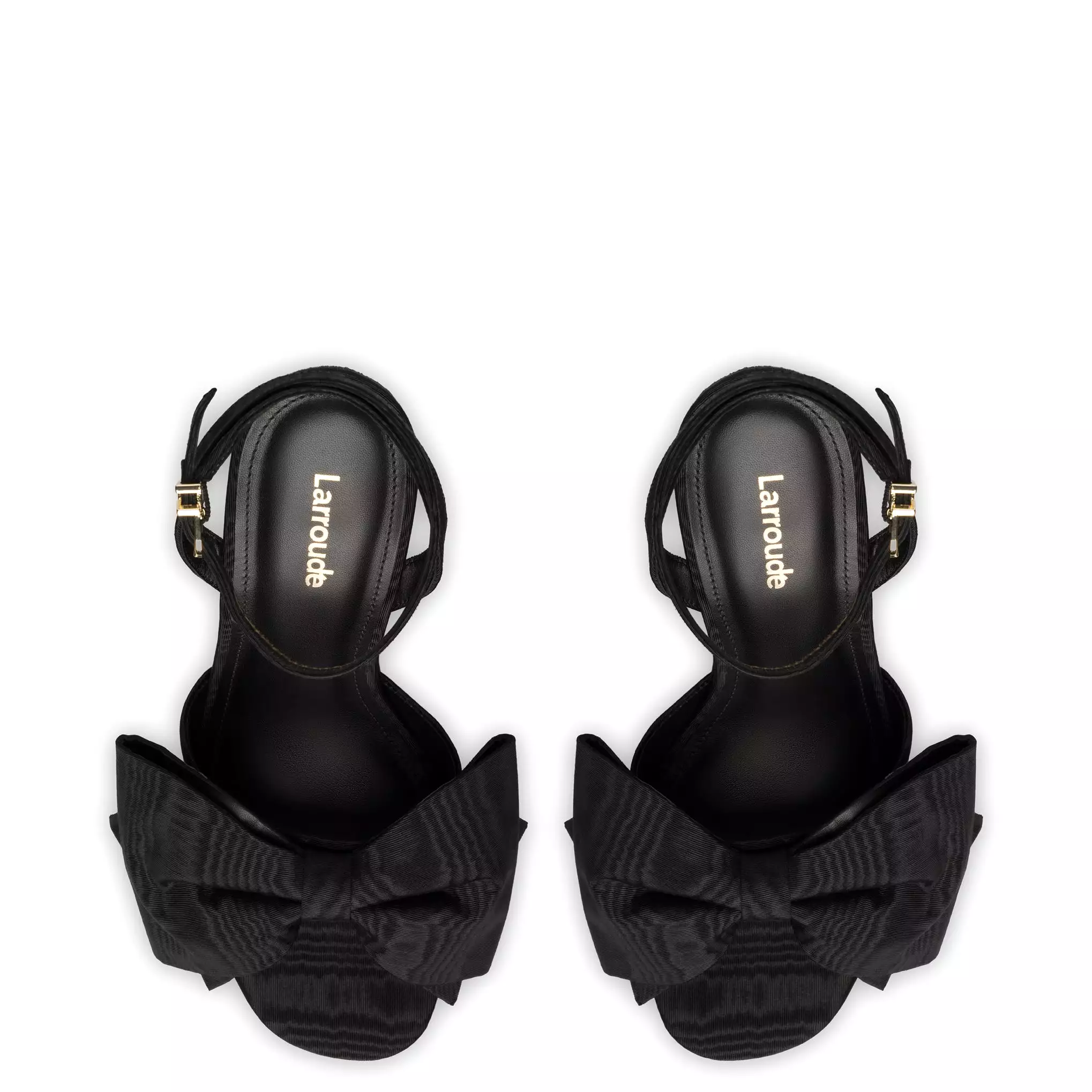 Elle Platform Sandal In Black Fabric