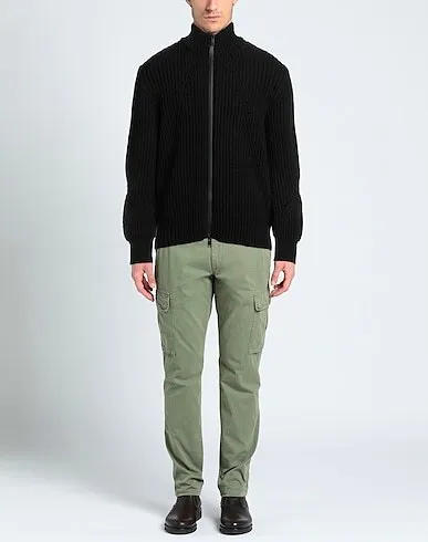 Ermenegildo Zegna  |Wool Nylon Plain Oversized Luxury Cardigans