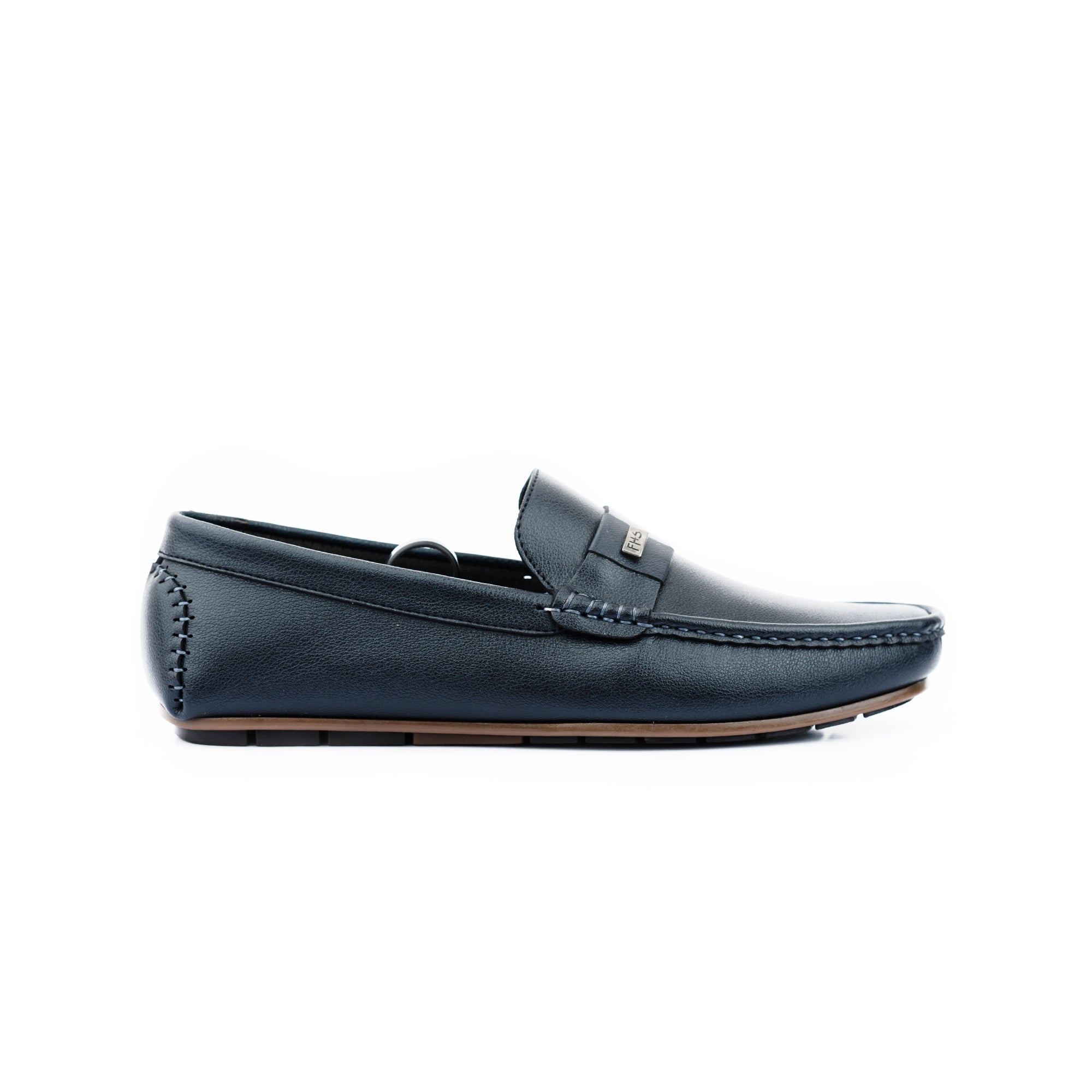 FHS Cross-Strapped Mocassin - Navy