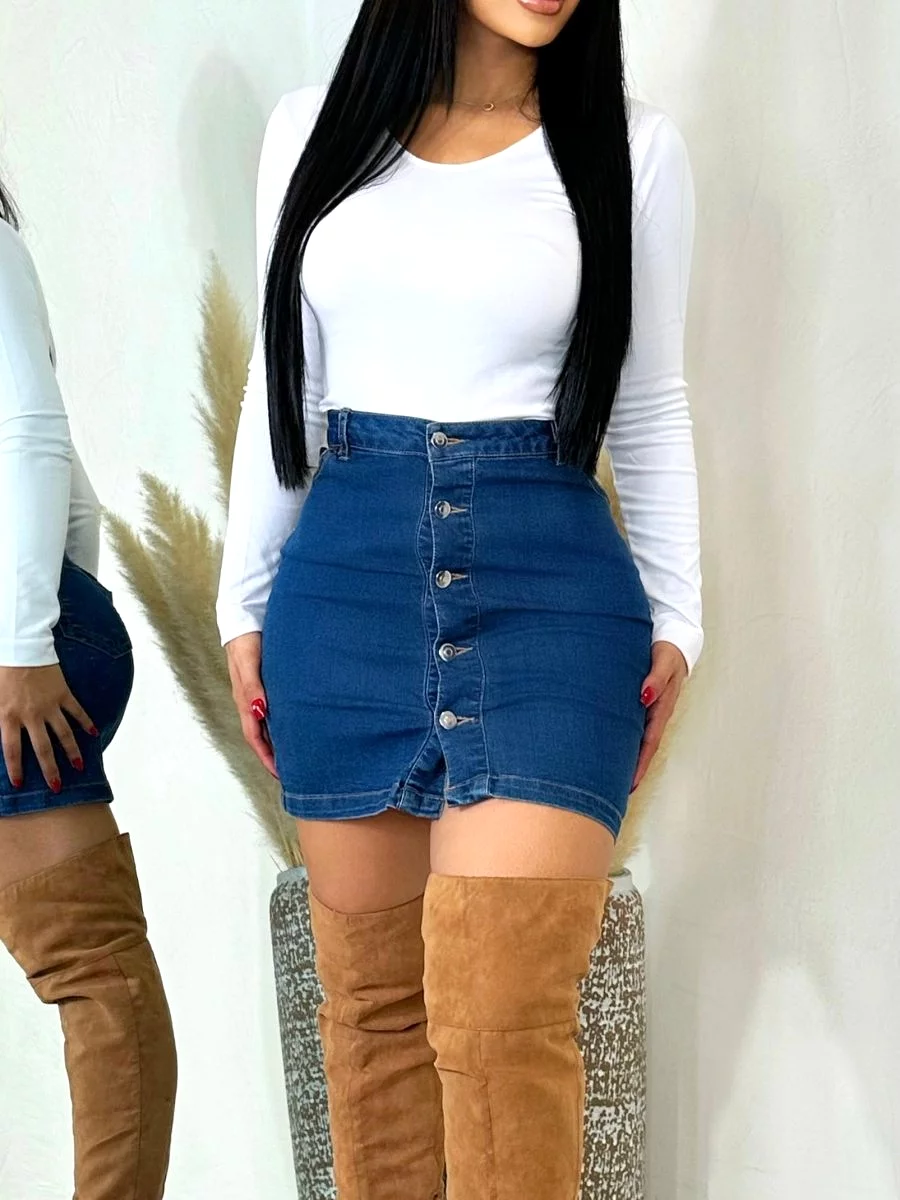 Fierce Flirt Denim Skirt