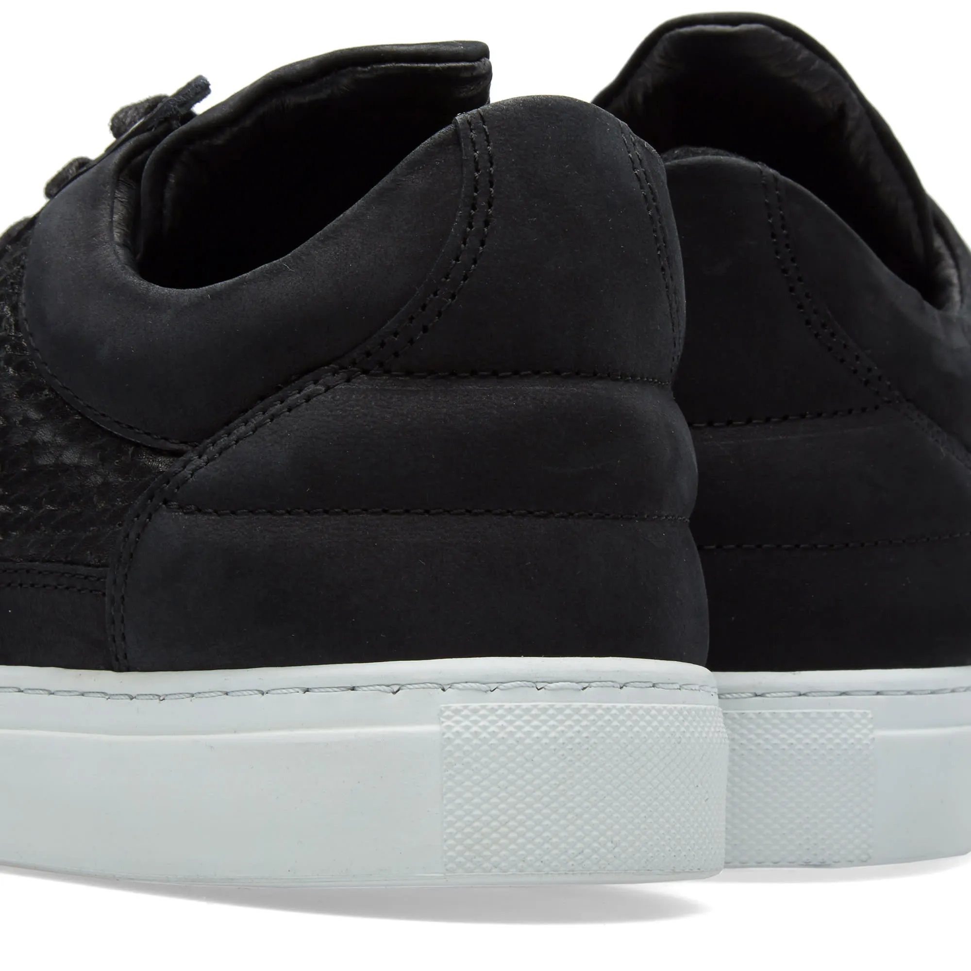 Filling Pieces Low Top SneakerBlack Hairy Fur