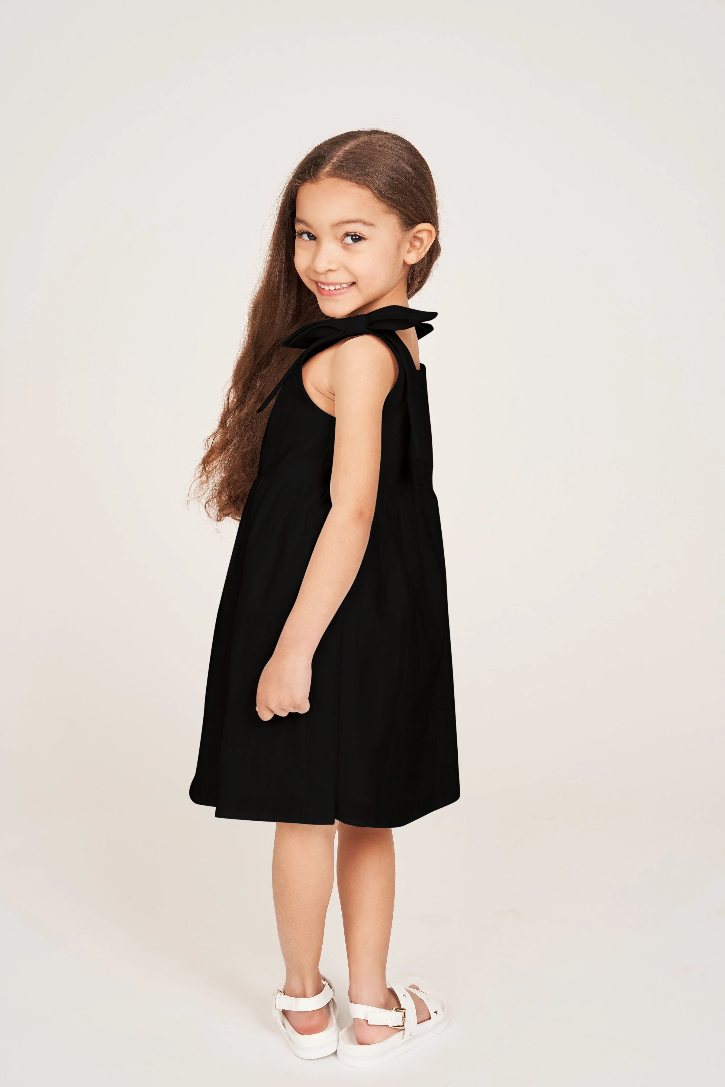 Floraison Lane - The Elizabeth Girl Dress - Black