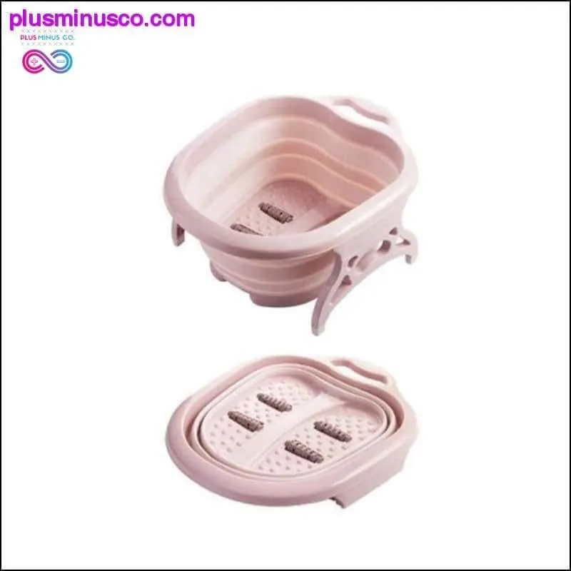 Foldable Footbath Plain Foaming Massage Bucket Plastic Foot