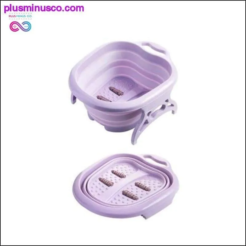 Foldable Footbath Plain Foaming Massage Bucket Plastic Foot