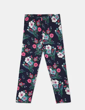 GAP Girls Blue Print Stretch Jersey Capris