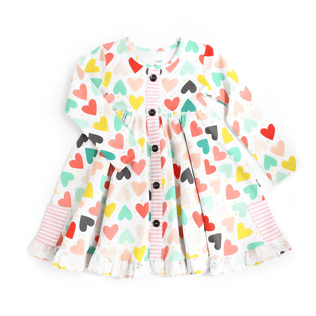 Gigi & Max - Jayde & Izzy Button Dress