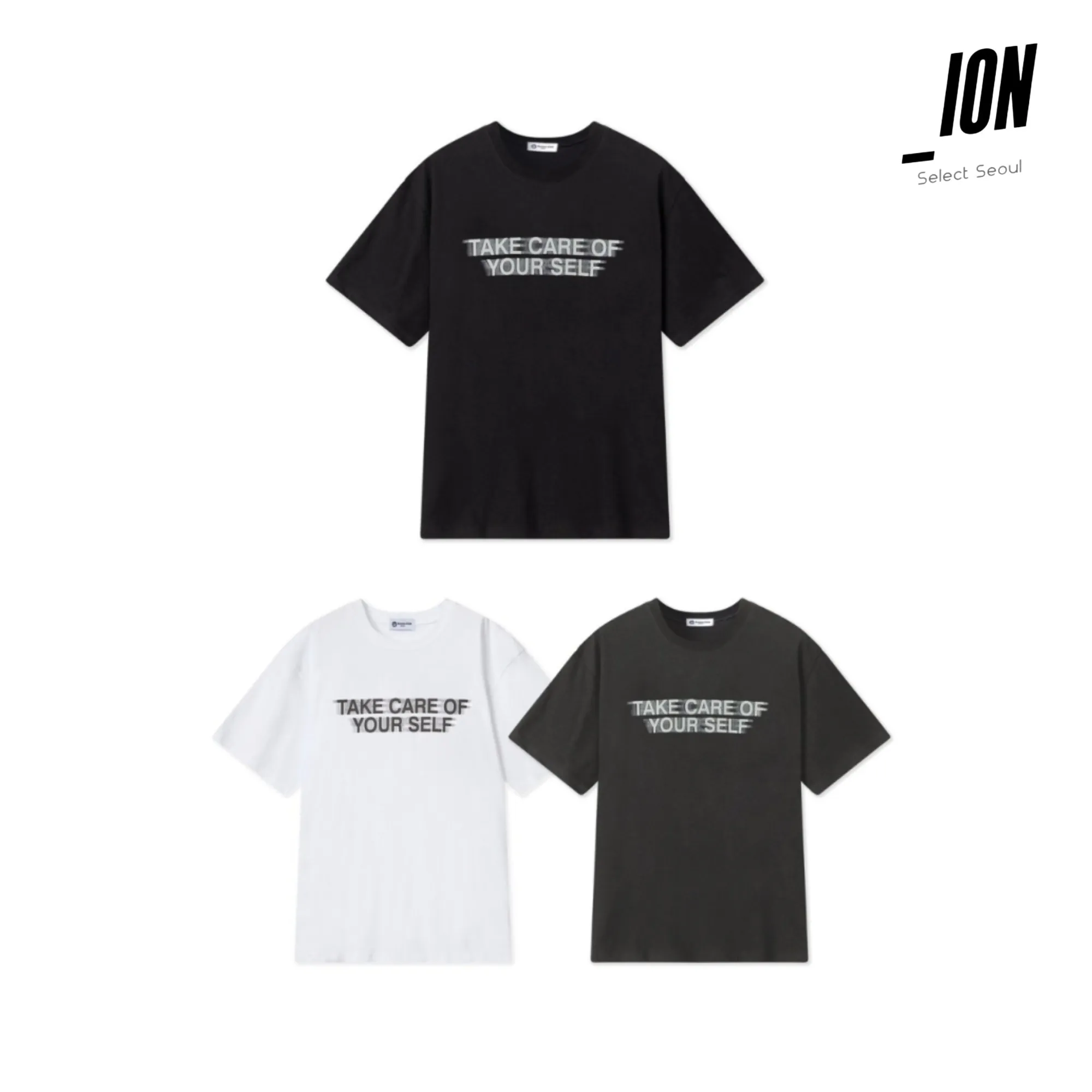 IONSEOUL  |Unisex Street Style Plain Cotton Oversized Logo T-Shirts