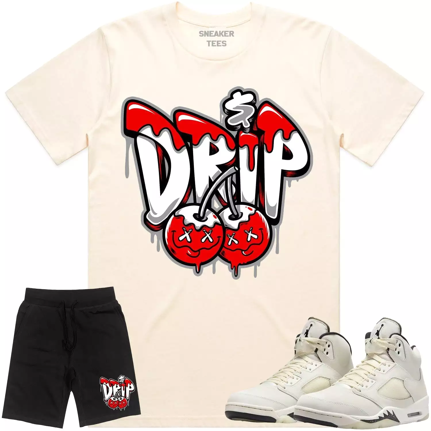 Jordan 5 Sail 5s Sneaker Outfit - RED MONEY DRIP