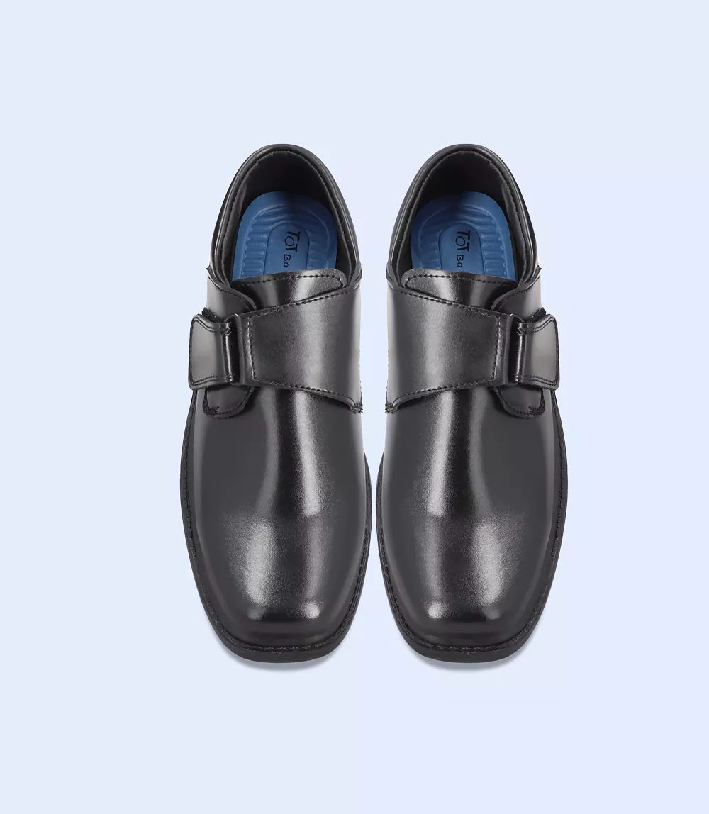 KB0050-BLACK-Boys Casual School Shoes