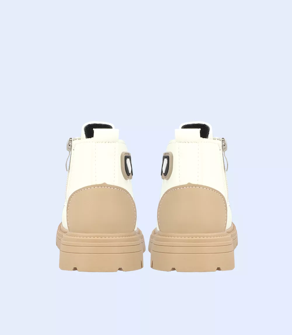 KB0123-BEIGE-Boys Casual Shoe