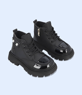 KB0123-BLACK-Boys Casual Shoe