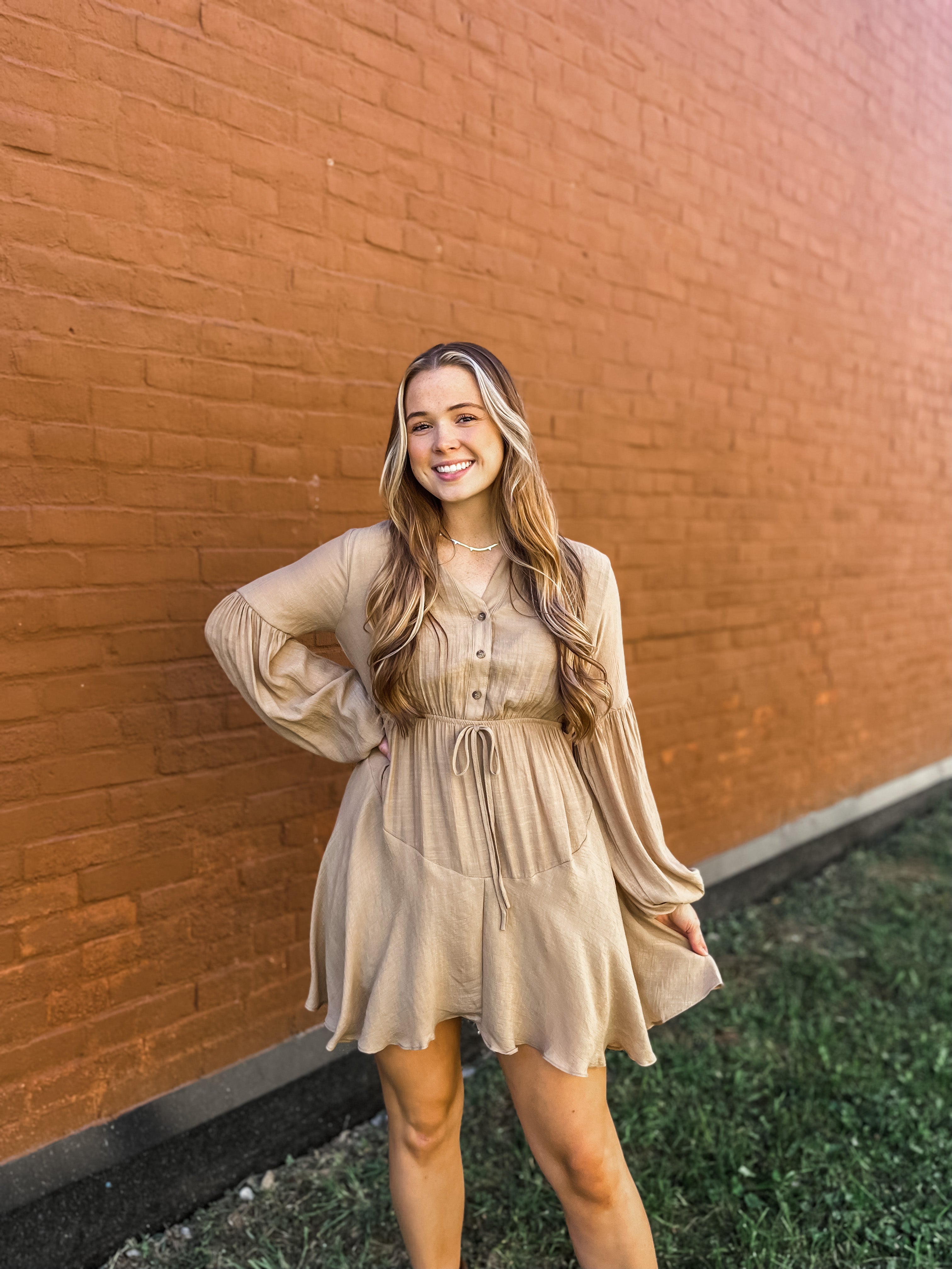 Keep It Neutral Mini Dress