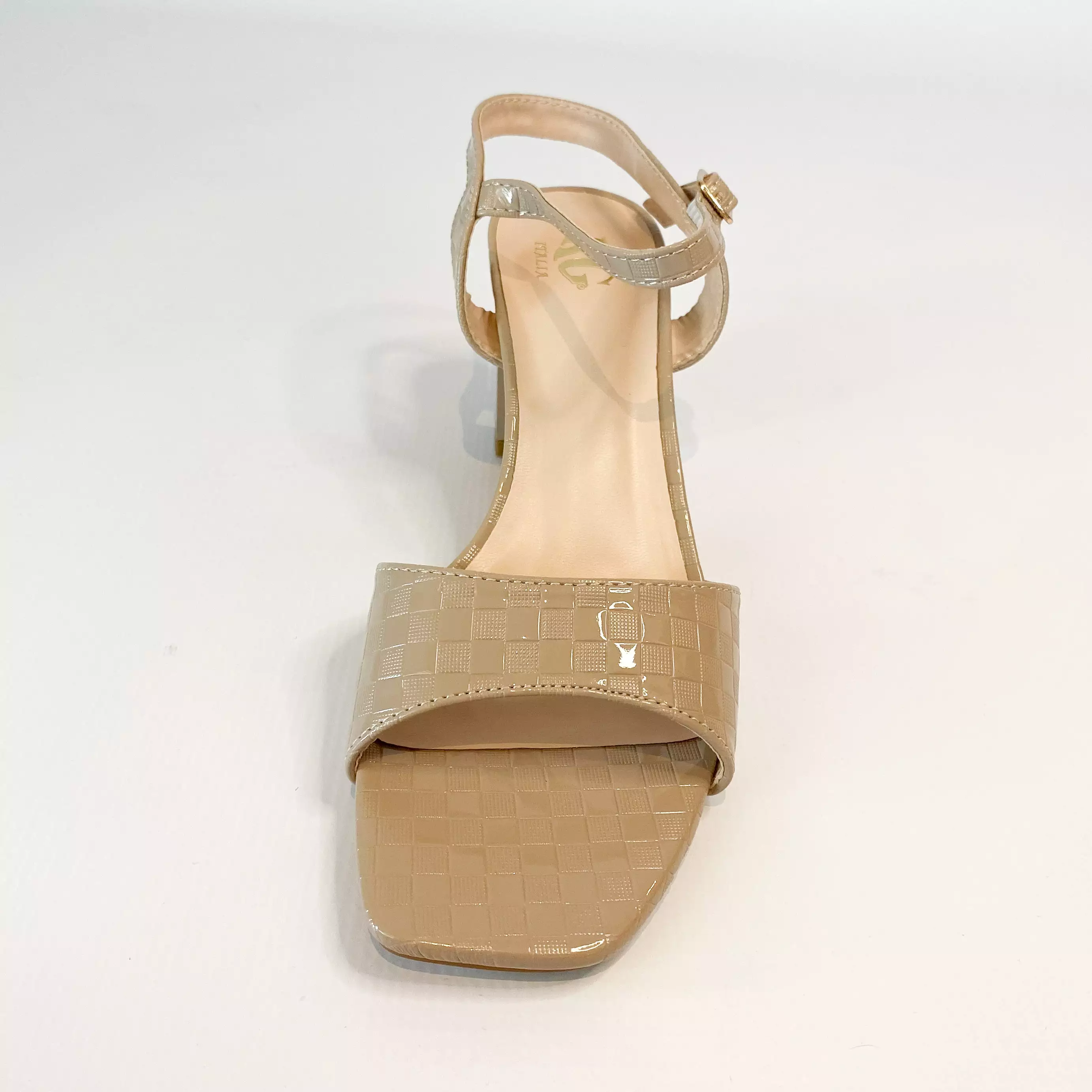 KG beige block heel sandal