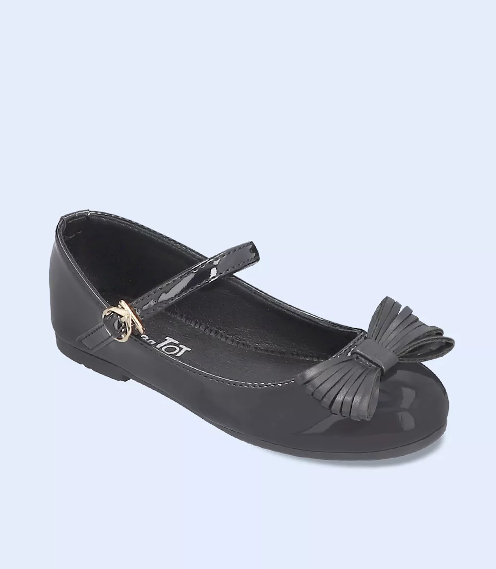 KG0041-BLACK-Girls Casual School Shoes