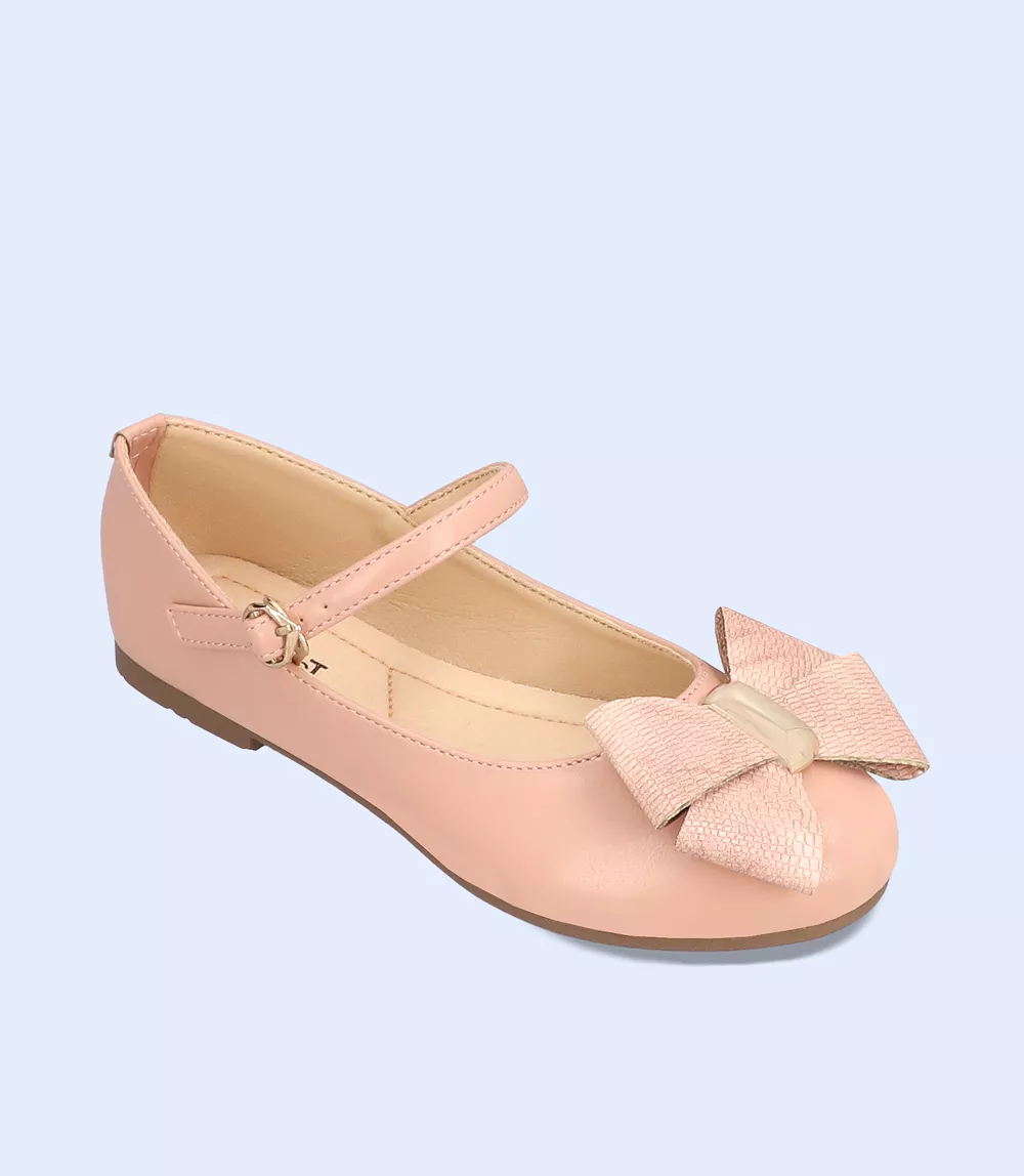 KG0052-TEA PINK-Girls Casual Ballerina