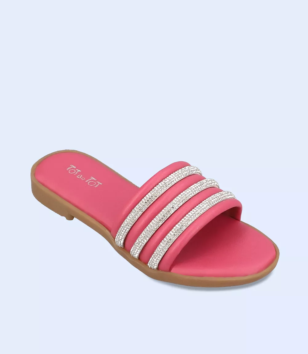 KG0120-FUSCHIA-Girls Slipper