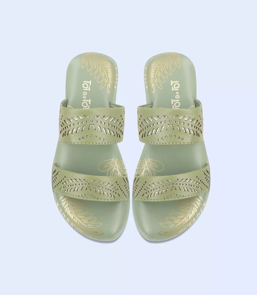 KG0130-Mint-Girls Slippers