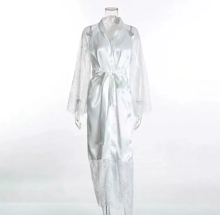 Ladies Bathrobe Pajamas Nightgown Ladies Pajamas Bridal Dress X4553231